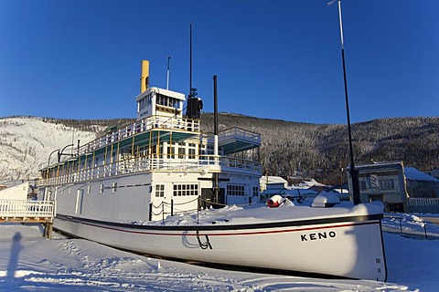 Historic stern wheeler, steam ship S.S. Keno, Dawson City, Yukon Territory, Canada