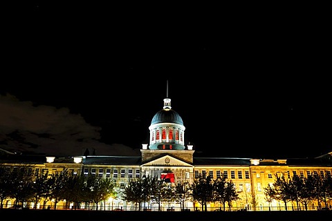 Building of the Bonsecours Market or Marche Bonsecours, Montreal, Quebec, Canada