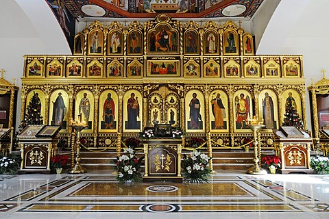 Icons, Russian-Orthodox church, Altea, Costa Blanca, Alicante province, Spain, Europe