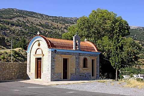 Chapel at the Memorial of Amiras, Viannos, Crete, Greece, Europe