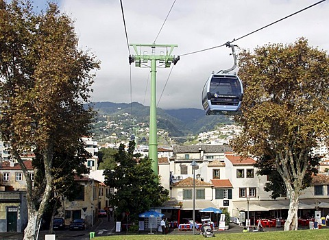 Cable car, Funchal, Madeira, Portugal, Europe