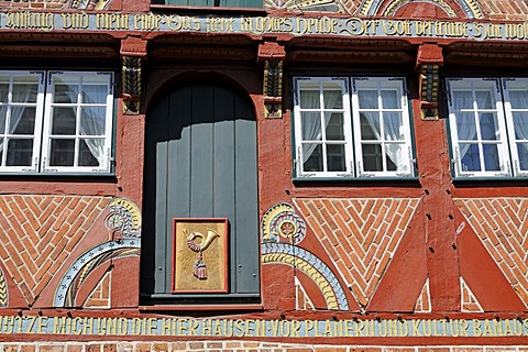 Half-timbered house in Lueneburg, Lower Saxony, Germany