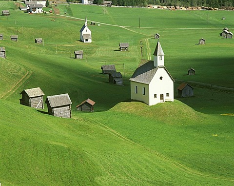 Chapel on a field, East Tyrol, Austria, Europe