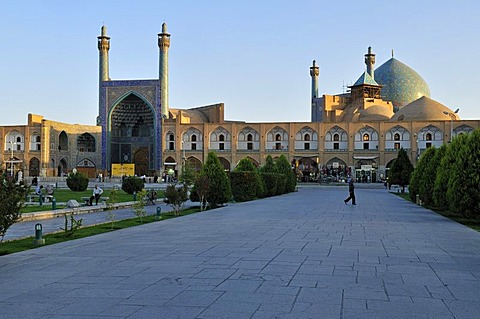 Shah or Imam, Emam Mosque at Meidan-e Emam, Naqsh-e Jahan, Imam Square, UNESCO World Heritage Site, Esfahan, Isfahan, Iran, Persia, Asia