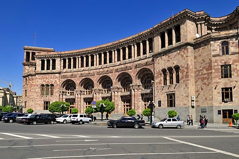 Public building, Republic Square at downtown Yerevan, Jerewan, Armenia, Asia