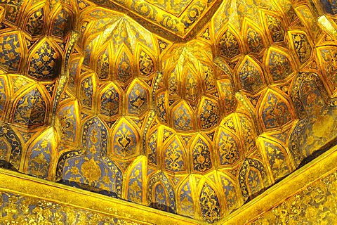 Gold plated cupola in the Mausoleum of Sheik Safi ad-Din, Ardabil, Iran, Persia, Asia