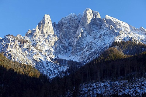 Peak of Grosser Oedstein, Gesaeuse National Park, Styria, Austria, Europe