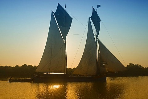 Sailing boat, Morondava, Madagascar, Africa