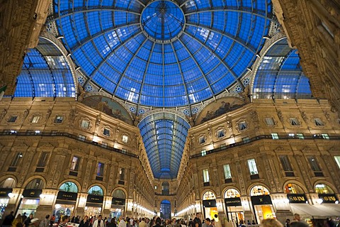 Galleria Vittorio Emanuele II shopping mall, arcade, Milan, Lombardy, Italy, Europe