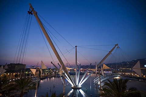 Porto Ragerra, waterfront promenade, Genova, Genoa, Liguria, Italy, Europe