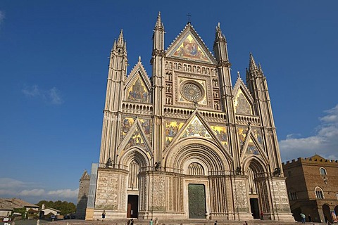 Duomo Santa Maria Assunta, cathedral, Orvieto, Umbria, Italy, Europe, PublicGround