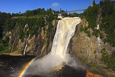 Natural spectacle Montmorency Falls, Beauport, Quebec, Canada