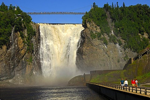 Natural spectacle Montmorency Falls, Beauport, Quebec, Canada