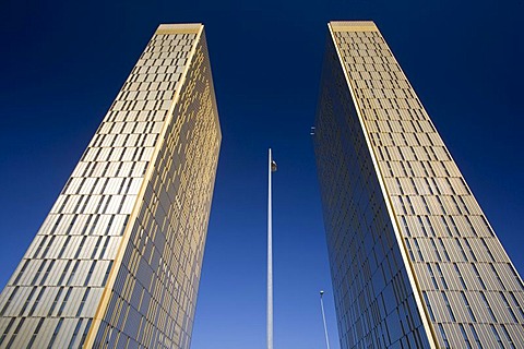 Office towers, European Court of Justice, Kirchberg-plateau, Europe District, Luxembourg, Europe