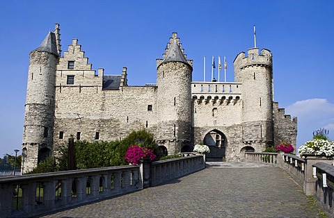 Het Steen, Antwerp, Flanders, Belgium, Europe