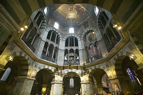 Aachen Cathedral or Imperial Cathedral in Aachen, North Rhine-Westphalia, Germany, Europe