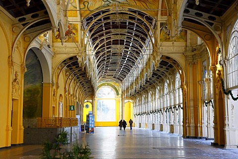 Cast-iron colonnade, Marianske Lazne, Czech Republic, Europe