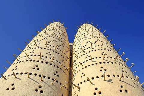 Pigeon towers, Cultural Village, Doha, Qatar, Persian Gulf, Middle East, Asia