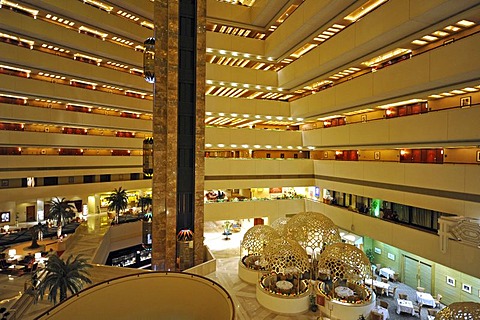 Interior, Hotel Doha Sheraton, Doha, Qatar, Persian Gulf, Middle East, Asia