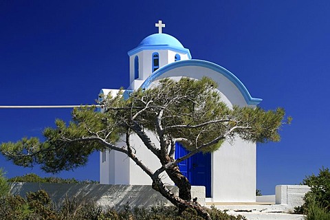 Agii Apostoli, Apostle church in Amopi, Karpathos Island, Aegean Islands, Aegean Sea, Greece, Europe