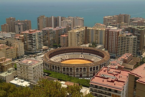 Plaza de toros bullring, La Malagueta district, Malaga, Costa del Sol, Andalusia, Spain, Europe