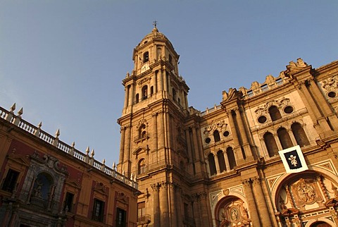 Cathedral, historic centre of Malaga, Costa del Sol, Andalusia, southern Spain, Spain, Europe