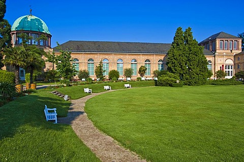 Orangery in the Botanical Garden, castle gardens, Karlsruhe, Baden-Wuerttemberg, Germany, Europe