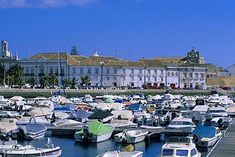 Cityscape, port, Faro, Algarve, Portugal, Europe