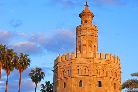 Torre del Oro, Sevilla, Andalusia, Spain, Europe