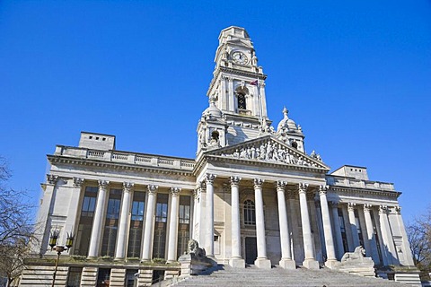 Guildhall, Portsmouth City Council, Guildhall Square, Portsmouth, Hampshire, England, United Kingdom, Europe