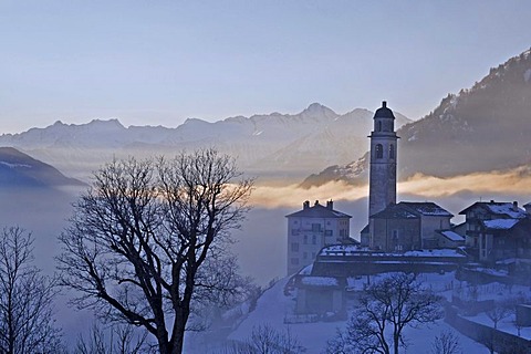 Soglio, Bregaglia, Grisons, Switzerland, Europe