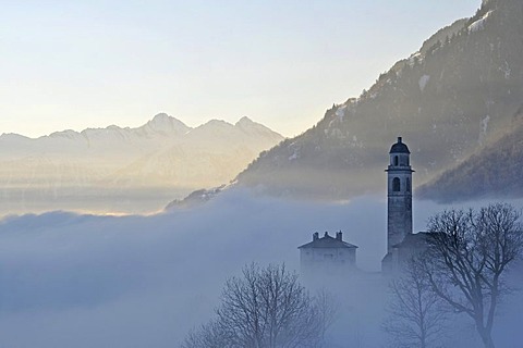 Soglio, Bregaglia, Grisons, Switzerland, Europe