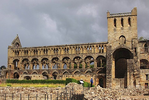 Ruins of the Augustinian abbey of Jedburgh, Scottish Borders, Scotland, United Kingdom, Europe