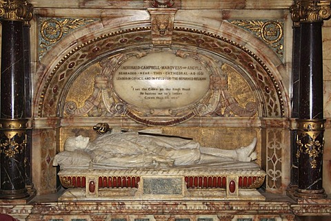 Grave of Archibald Campbell Marquis of Argyll, St. Giles Cathedral, Edinburgh, Scotland, United Kingdom, Europe