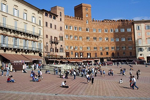 Piazza del Campo, Siena, Tuscany, Italy, Europe