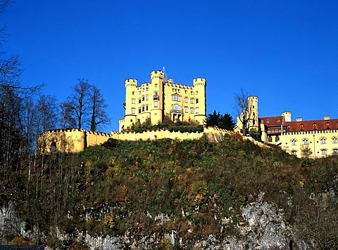 Hohenschwangau Castle, Allgaeu, Upper Bavaria, Germany, Europe