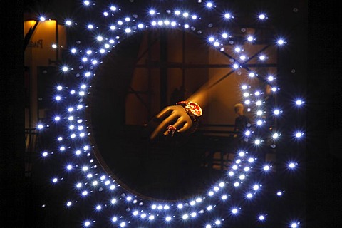 Display window of a jewelry store, Principality of Monaco, the Cote d'Azur, Mediterranean, Europe