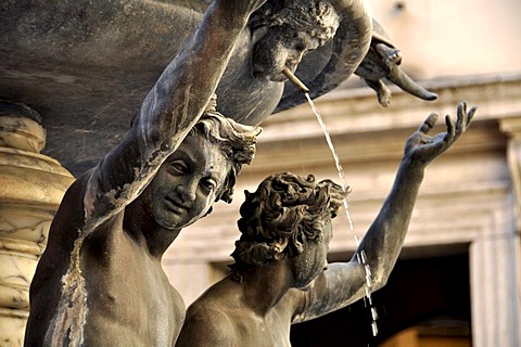 Ephebes statues, Fontane delle Tartarughe, The Turtle Fountain, Piazza Mattei square, the Jewish quarter, Rome, Lazio, Italy, Europe