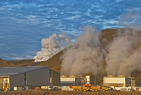 Geothermal power plant, Latrabjarg, Iceland, Europe