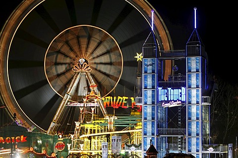 Fair at the Christmas market, Alexanderplatz Square, Berlin, Germany