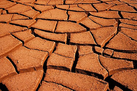 Parched earth, Salar de Atacama, Chile, South America