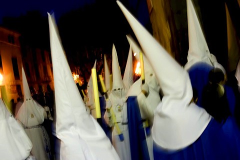 Penitents, Semana Santa, Holy Week, Palma de Majorca, Majorca, Balearic Islands, Spain, Europe