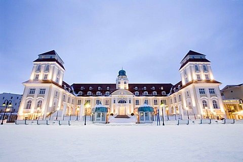 Binz Kurhaus, spa, Baltic seaside resort Binz, Ruegen Island, Mecklenburg-Western Pomerania, Germany, Europe