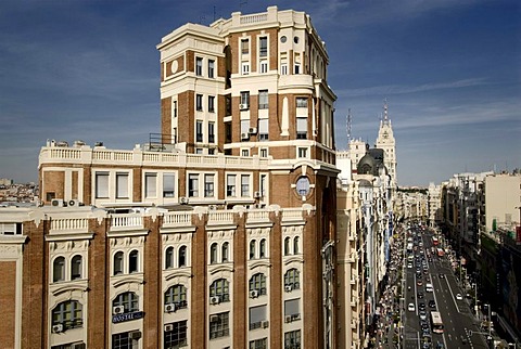 Press Palace, Palacio de la Prensa on the Gran Via street, Madrid, Spain, Europe