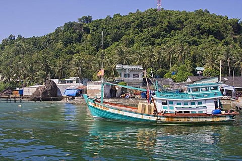 Fishing port Cang An, Phu Quoc island, Vietnam, Asia