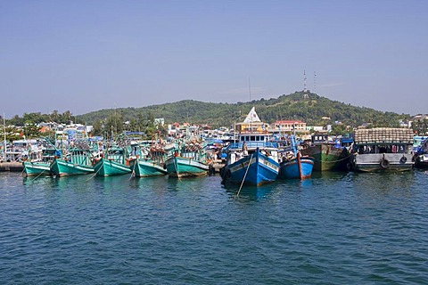 Fishing port Cang An, Phu Quoc island, Vietnam, Asia