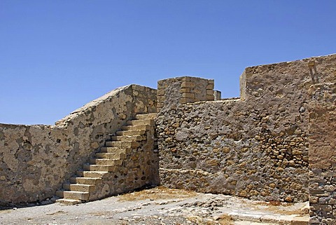 Venetian palace, citadel, Fortress of Kales, Ierapetra, Crete, Greece, Europe