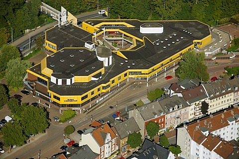 Aerial view, city hall Ennepetal, Ennepetal district, Deterberg, Ennepetal, North Rhine-Westphalia, Germany, Europe