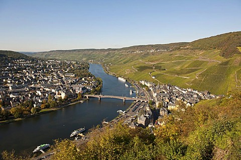 Bernkastel-Kues on the Moselle river, Rhineland-Palatinate, Germany, Europe