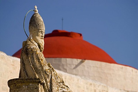 The statue of St. Gregory in front of St. Gregory church, Malta, Europe